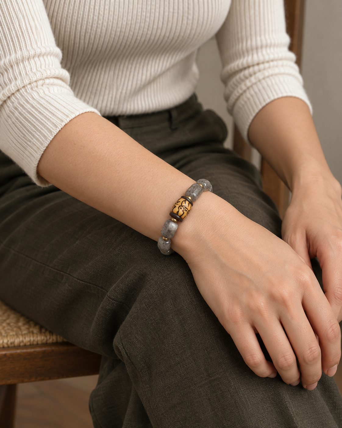 Still Trace — B · Patterned Carving — An everyday pairing