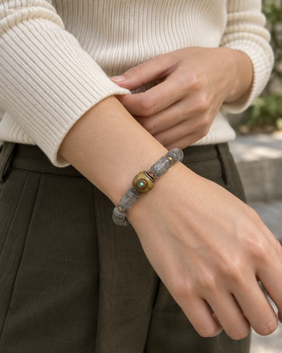 Still Trace — C · Blue Inlay — Alternative style · worn