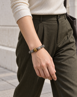 Still Trace — B · Patterned Carving — An outfit in motion