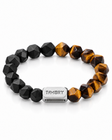 Resolve — Tiger’s Eye & Black Agate — White-background product — low angled cover