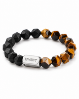 Resolve — Tiger’s Eye & Black Agate — A lower product angle