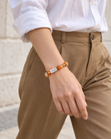 First Light — Warm Agate — An outfit in motion