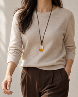 Autumn Snow — Cream & Amber — An outfit in motion