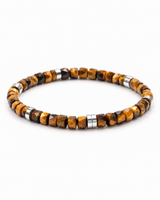 Faceted Tiger Eye bracelet side view