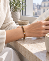 Faceted Tiger Eye bracelet second wearing view