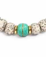 Turquoise toned magnesite Bodhi Accent bracelet detail