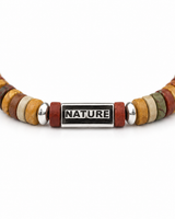 Earthline Disc bracelet stone and metal detail