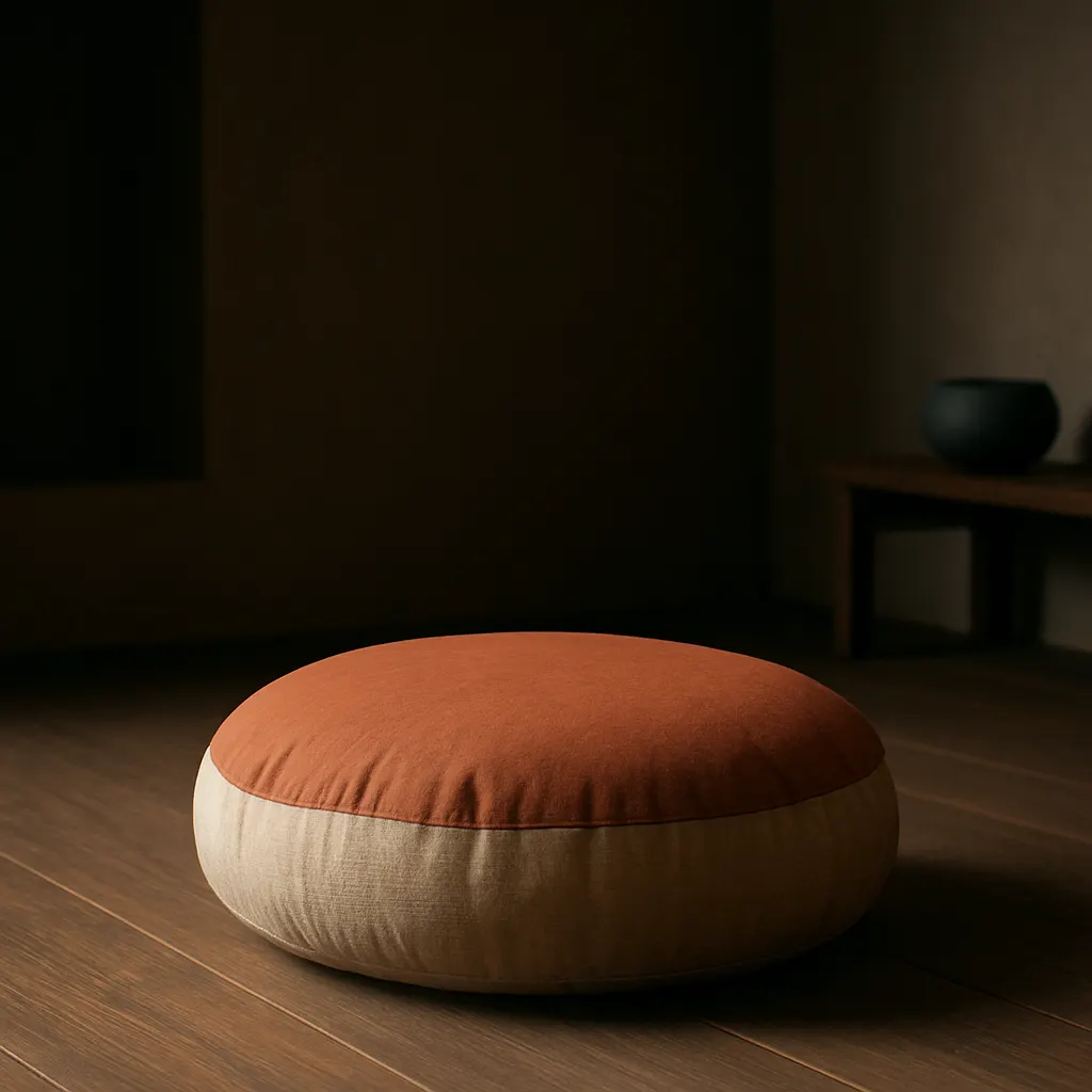 Round Tatami-Style Meditation Cushion